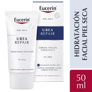 Eucerin - Crema Facial Emoliente Urea 5% Piel Seca x 50ML