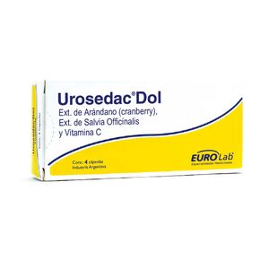 Eurolab Urosedac Dol Suplemento Infecciones Urinarias x  4 cápsulas