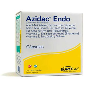 Eurolab Azidac Endo Suplemento Antioxidante x 52 cápsulas