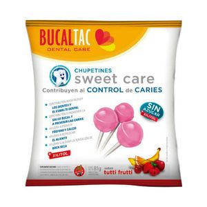 BUCAL TAC Sweet Care Chupetin Sabor Tutti Frutti x 81 gr
