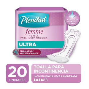 Toalla ultra plenitud femme (20 unidades)