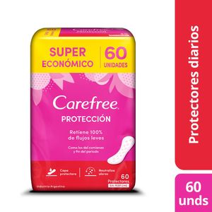 Protectores diarios sin perfume (60 unidades)