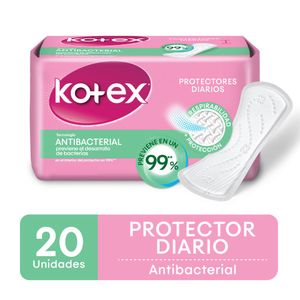 Protector diario antibacterial 20 (unidades)