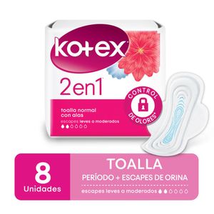 Toalla femenina normal duo con alas (8 unidades)