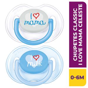 Chupetes classic deco i love mama (0-6m) scf172/51 (2 unidades)