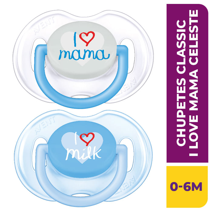 AVENT-CHUPETES-CLASSIC-DECO-I-LOVE-MAMA--0-6M-SCF172-51--2U-