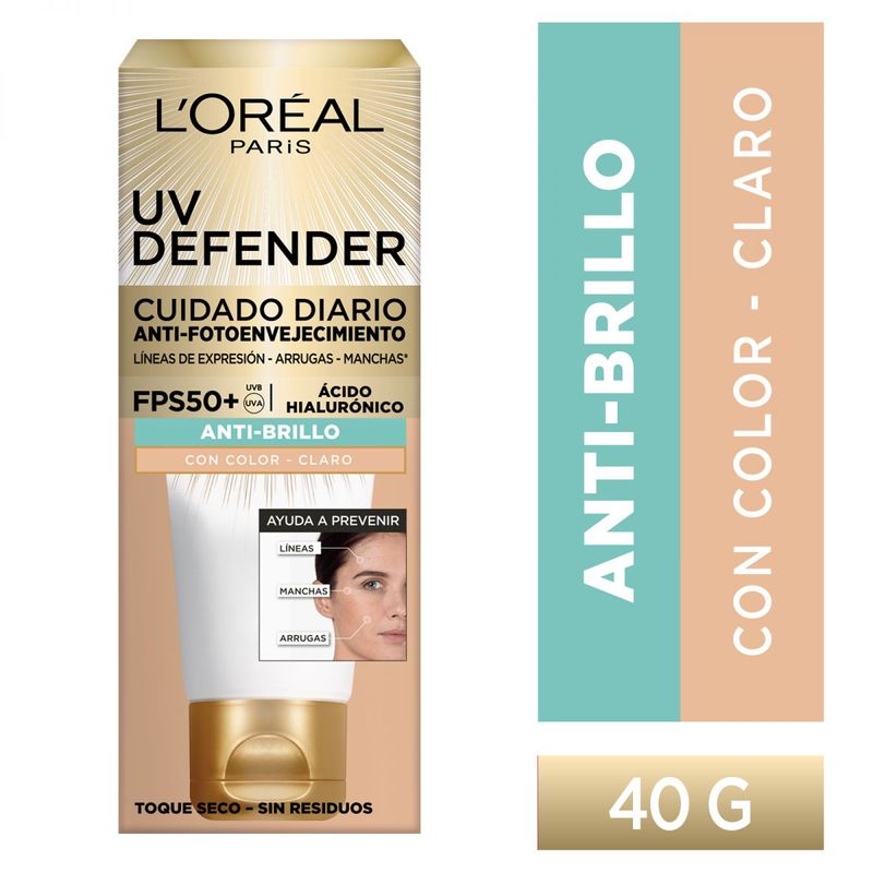 LOREAL-PARIS-UV-DEFENDER-ANTI-BRILLO-LIGHT-FPS-50-40-GR