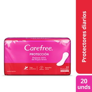 Protectores diarios sin perfume (20 unidades)