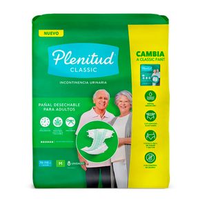 Pañal desechable para adultos classic talle m (8 unidades)