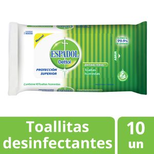 Toallas antibacteriales (10 unidades)