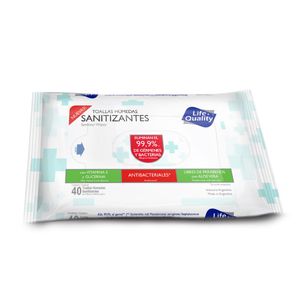 Toallas humedas sanitizantes (40 unidades)