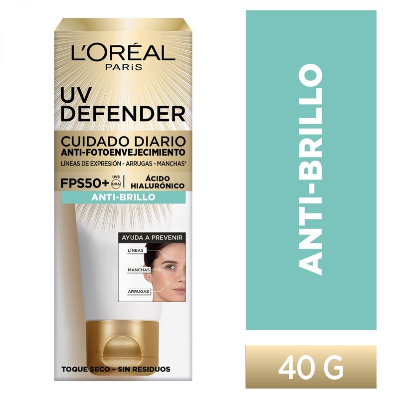 LOREAL-PARIS-UV-DEFENDER-ANTI-BRILLO-SIN-COLOR-FPS50-40GR