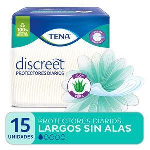 Protector discreet largo sin alas (15 unidades)