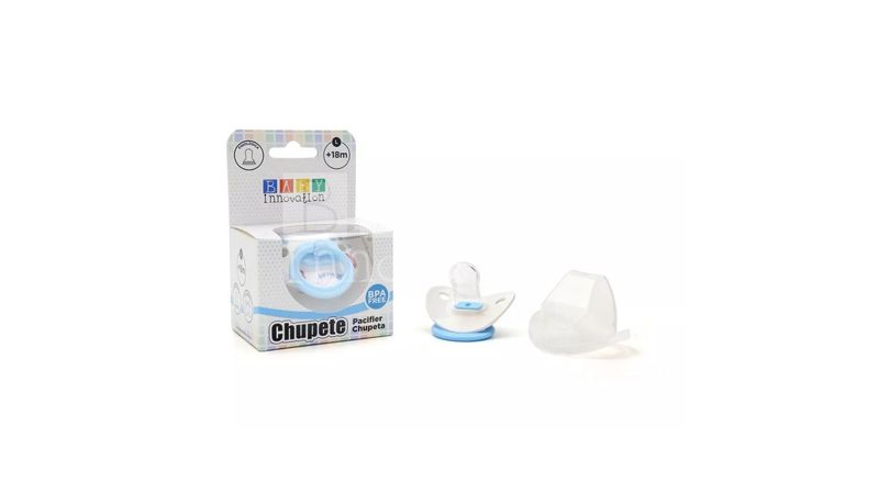 Baby Innovation Chupete Fisiologico Premium l +18 Meses Celeste, Baby  Innovation Chupetes & Mordillos - BAfarma - Farmacia Bosque Alvarez