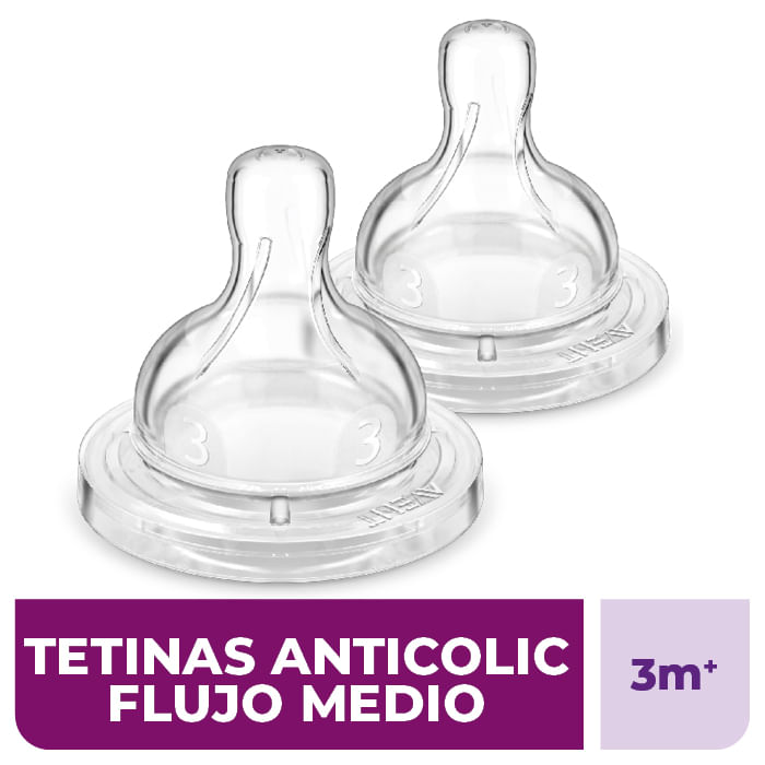 AVENT-TETINAS-ANTICOLIC-FLUIR-MEDIO--3M---SCF633-27--2-U-