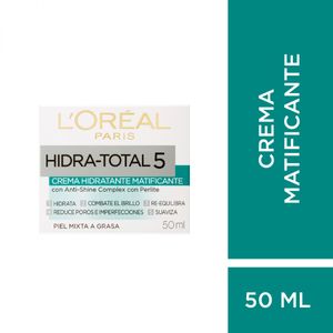 Crema matificante l´oréal paris hidra total 5 50ml