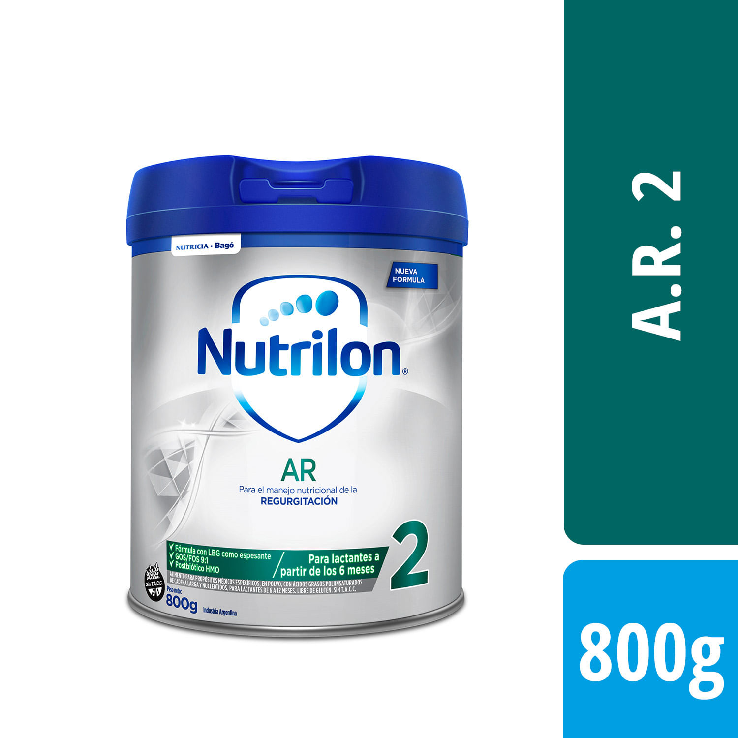 Fórmula láctea ar 2 lata 800 gr