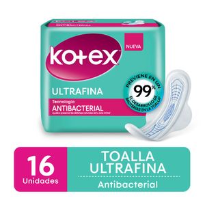 Toalla femenina antibacterial ultrafina (16 unidades)