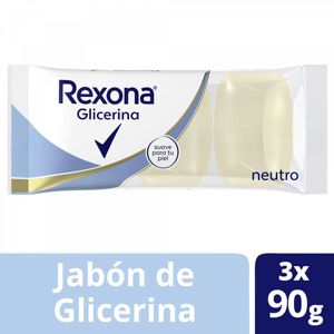 Jabon pastilla glicerina neutro 90 gr (3 unidades)