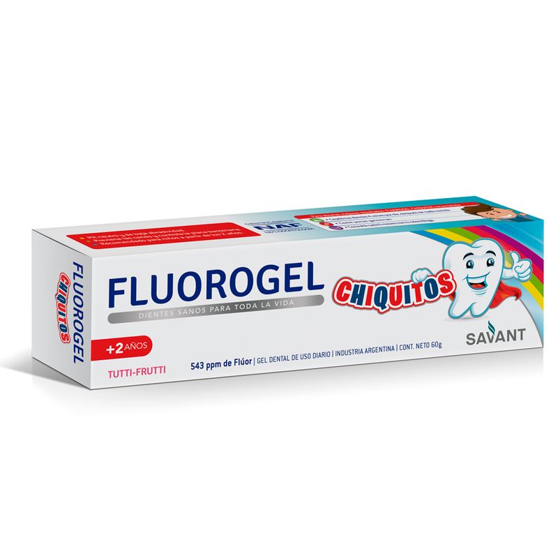 FLUOROGEL-GEL-DENTAL-CON-FLUOR-CHIQUITOS-TUTTI-FRUTTI-60-GR