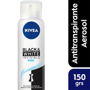 Aerosol desodorante mujer invisible b&w pure 150 ml