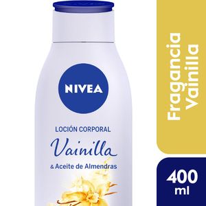 Loción corporal  Vainilla y Aceite de Almendras piel normal a seca 400 ml