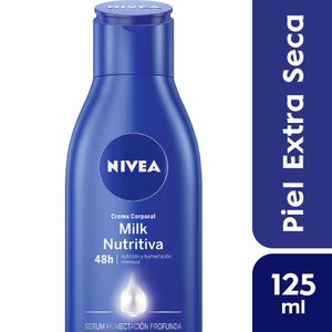 Crema corporal hidratante milk nutritiva 5 en 1 piel extra seca 125 ml
