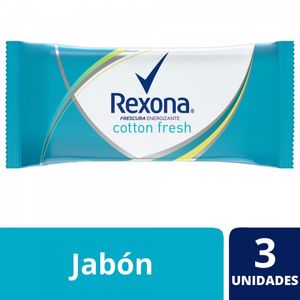 Jabón en barra cotton fresh 125 gr (3 unidades)