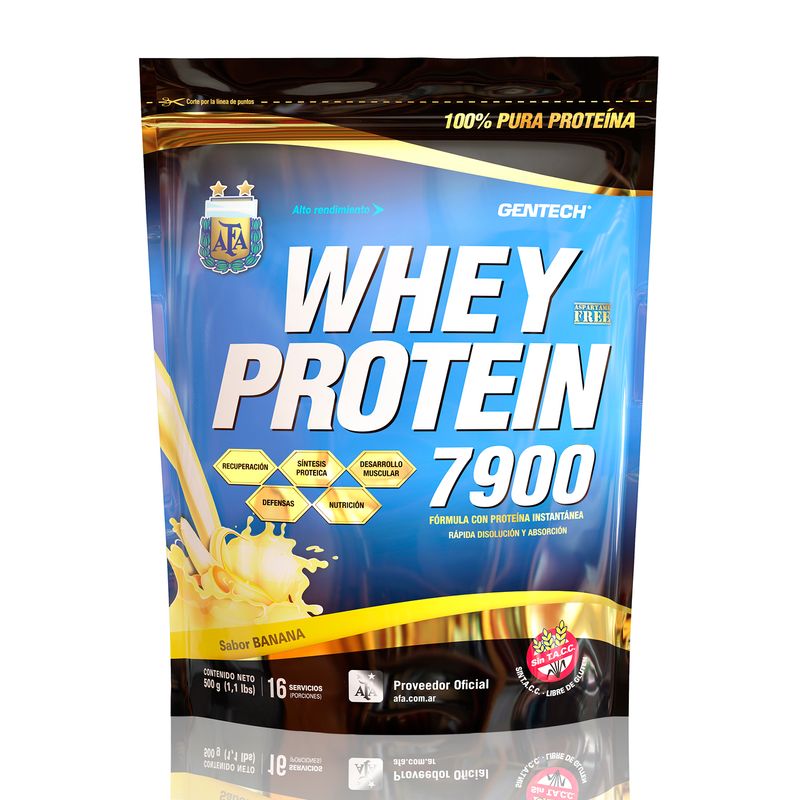 Proteina Whey Protein 7900 Afa Banana 500 Gr