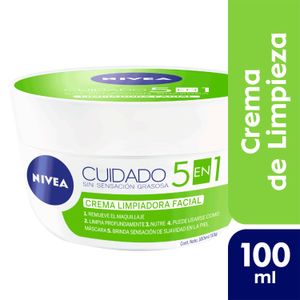 Crema facial 5 en 1 cuidado limpiadora para todo tipo de piel 100 ml