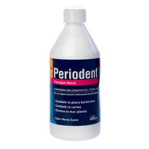 Enjuague bucal menta suave periodent 480 ml