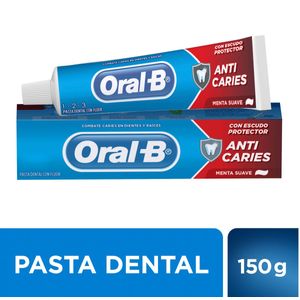 Pasta dental 123 anticaries menta suave con flúor 150 gr