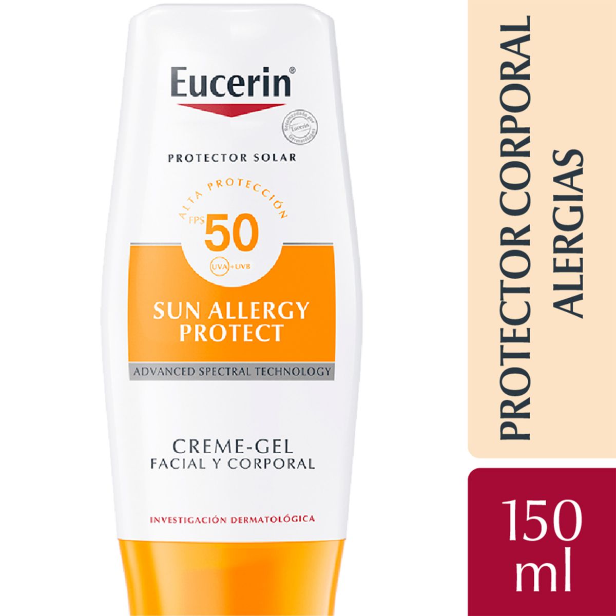 Sun allergy protect cremagel facial y corporal protector solar fps50 150
