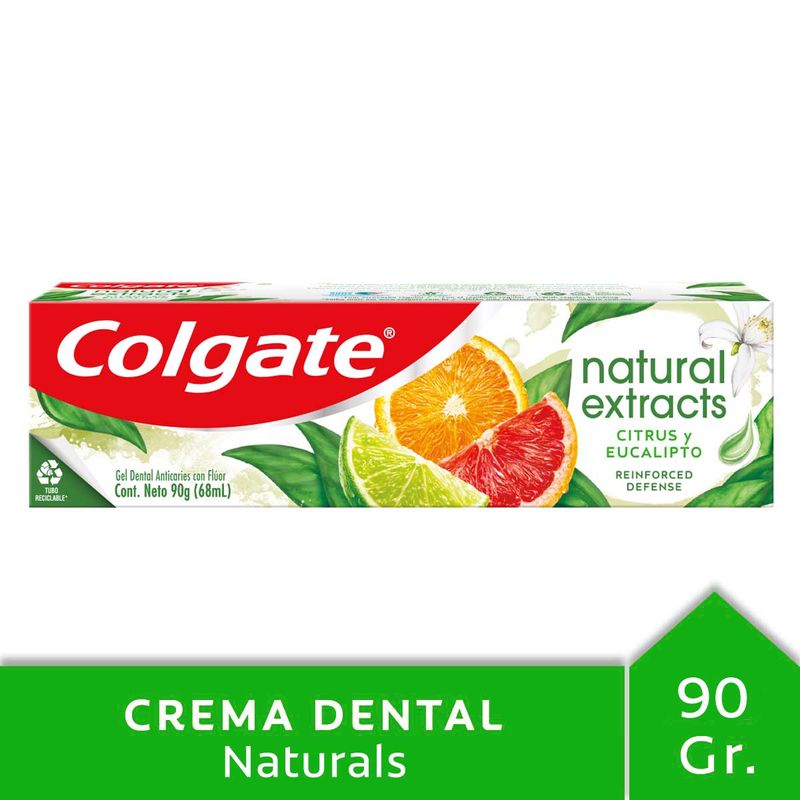 COLGATE-CREMA-DENTAL-NATURAL-EXTRACTS-REINFORCED-DEFENSE-90G
