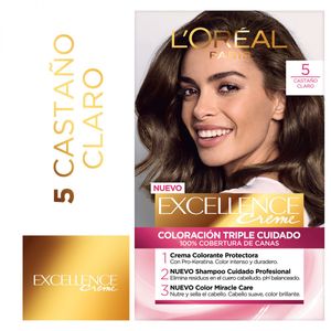 Kit de Coloración permanente creme tono 5 castaño claro