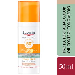 Oil Control Sun Face protector solar toque seco tono medio fps50 50 ml