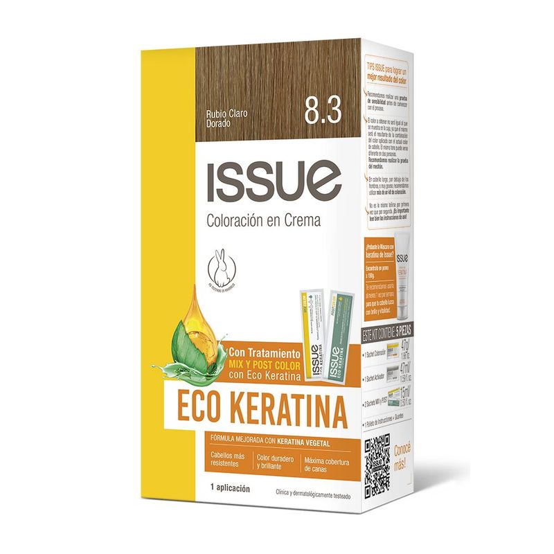 ISSUE-KIT-KERATIN-8.3-RUBIO-CLARO-DORADO