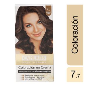 Kit coloración en crema chocolate claro n°7.7