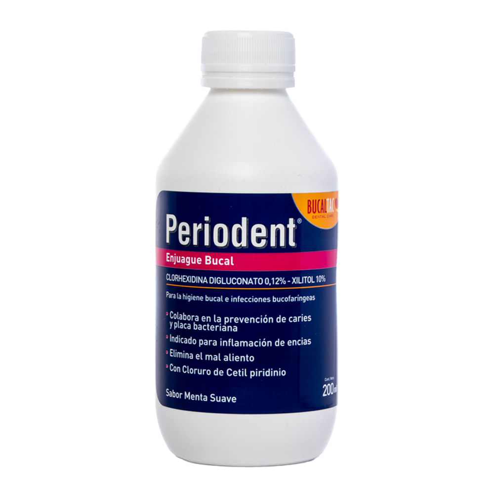 Enjuague bucal menta suave periodent 200 ml
