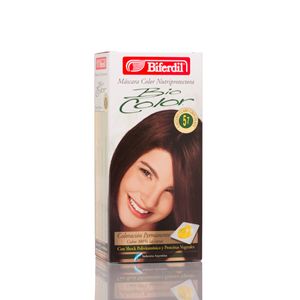 Kit coloracion bio color 5.7 castaño claro chocolate