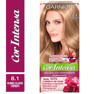 Kit coloracion cor intensa 8.1 rubio claro ceniza