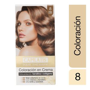 Kit coloración en crema rubio claro n°8