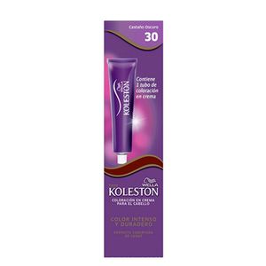 Coloracion en crema single castaño oscuro 30
