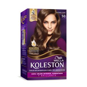 Coloracion en crema kit castaño claro 50