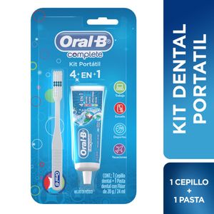 Kit para viaje cepillo dental + pasta dental