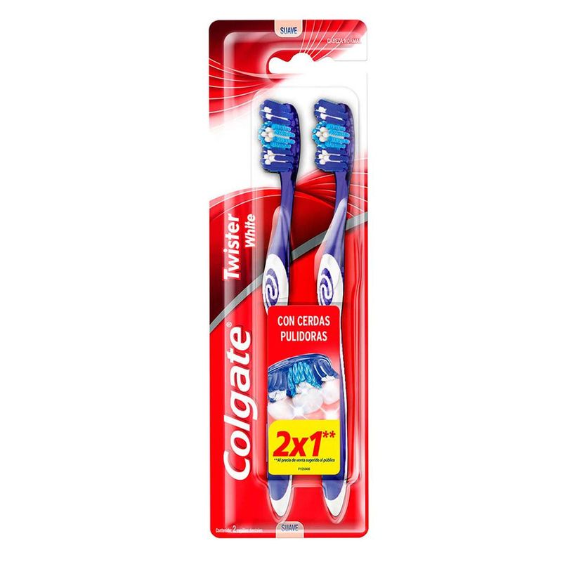 COLGATE-CEPILLO-DENTAL-TWISTER-WHITE-SUAVE-2-UNIDADES-PROMO