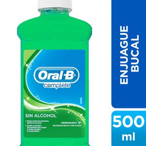 Enjuague bucal complete menta natural 500 ml