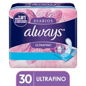 Protectores diarios ultrafino 30 unidades