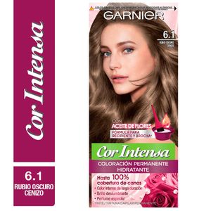 Kit coloracion cor intensa 6.1 rubio oscuro ceniza