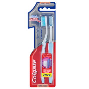 Cepillo dental slim soft blue tip 2u